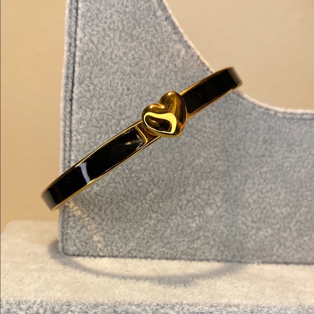 Kate Spade Gold and Black Heart Bracelet
